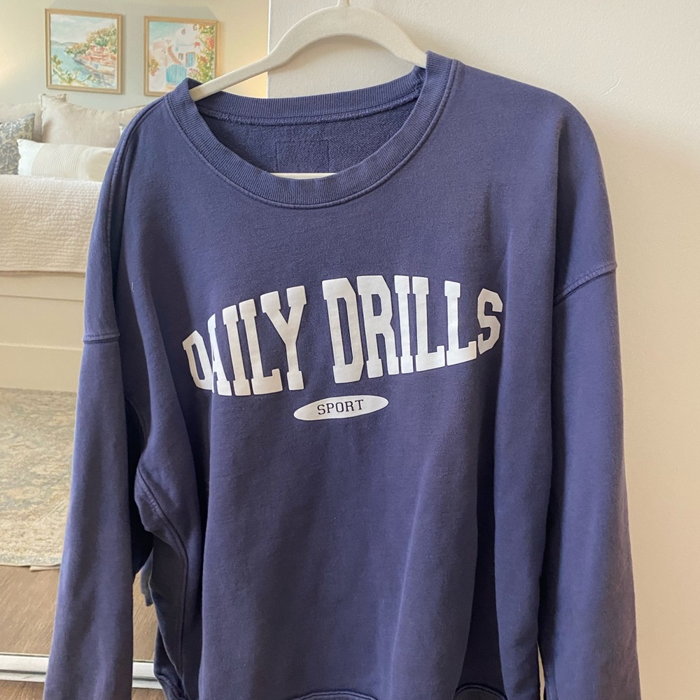 Daily Drills Navy Sweatshirt